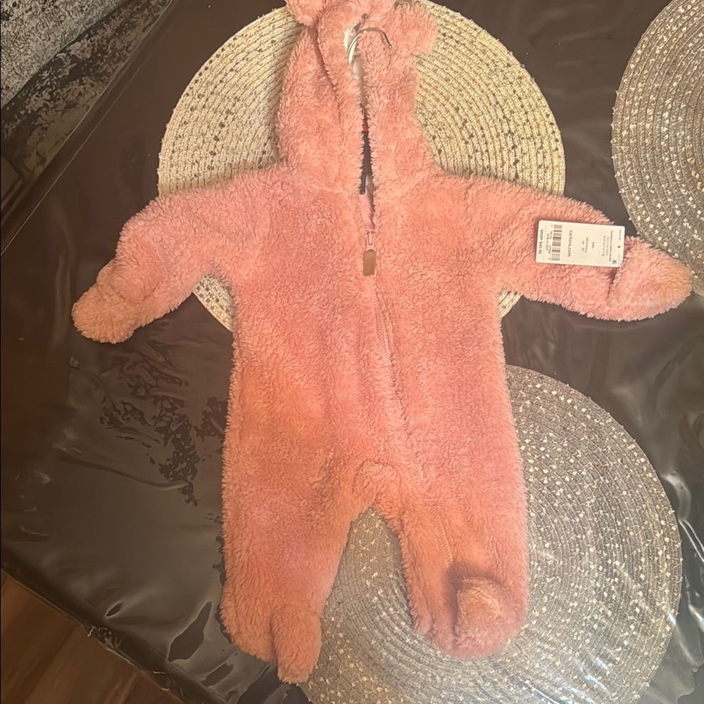 Cozy Pink Fleece Kids One Piece